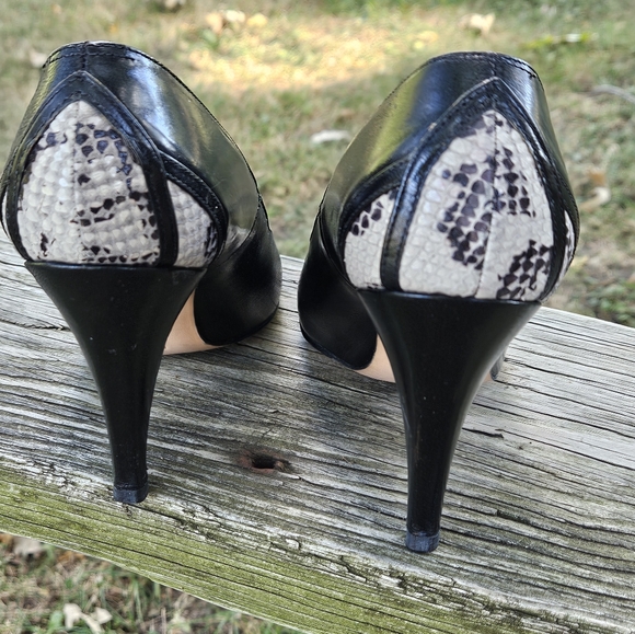 Vintage 1980’s D’ANTONIO New York Ray Ehringer Black High Heels Sz. 6. Leather. - Picture 5 of 8